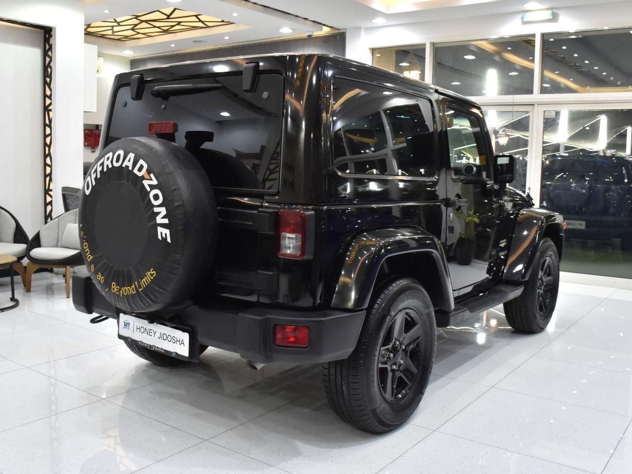 Jeep Wrangler SAHARA EXCELLENT DEAL for our Jeep Wrangler Sahara ( 2015 Model ) in Black Color GCC Specs
