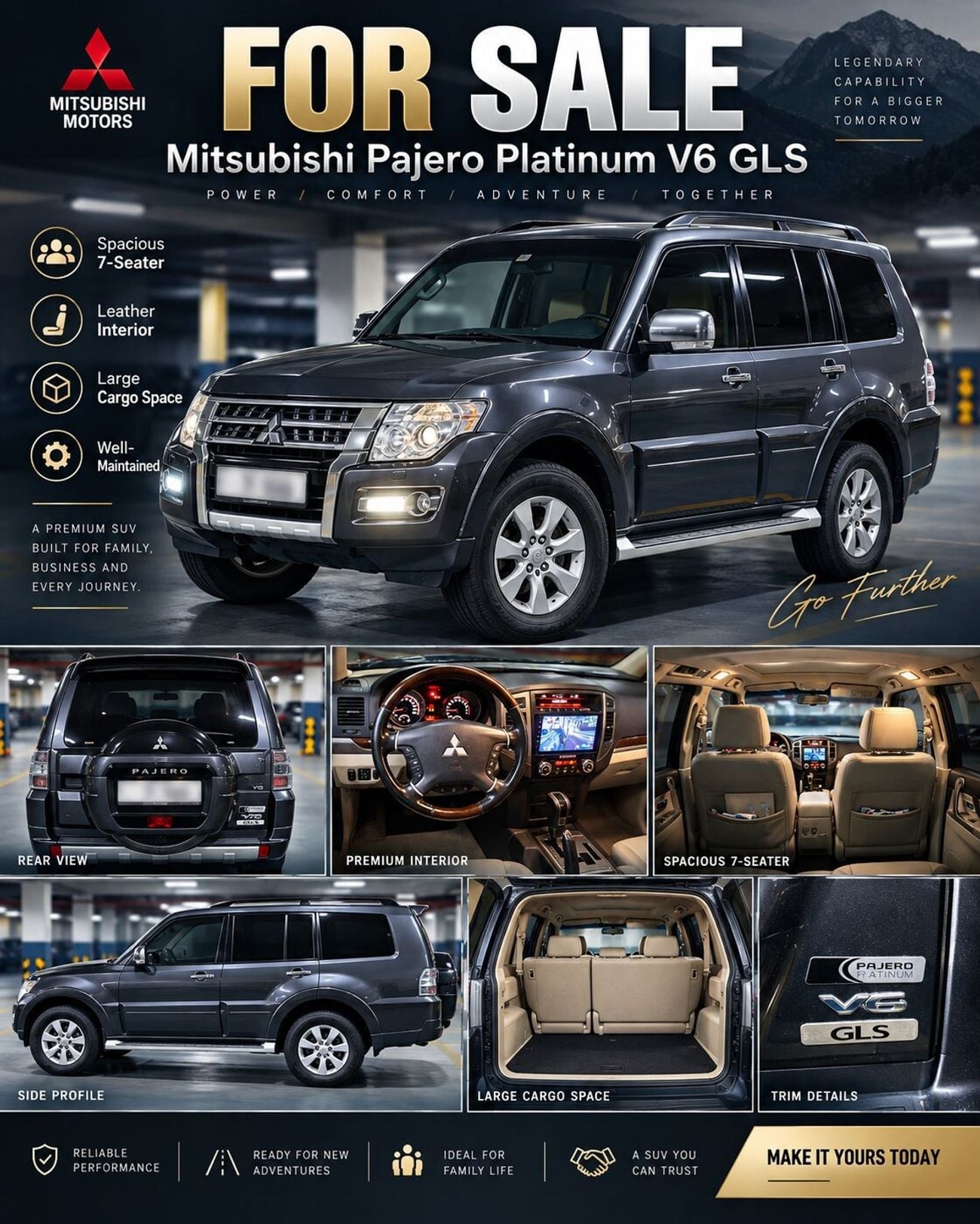 ميتسوبيشي باجيرو GLS H/L PLATINUM