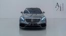 مرسيدس بنز S 63 AMG ستاندارد Std 4.0L (604 HP) 2018 Mercedes Benz S63 AMG 4MATIC, Warranty, Fully Loaded, Excellent Condition