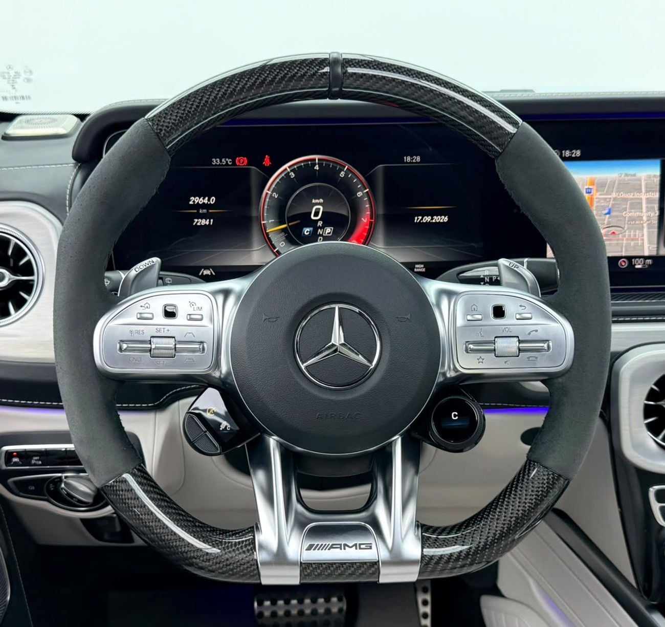 مرسيدس بنز G 63 AMG STANDARD مرسيدس بنز G63 AMG G Manufaktur موديل 2022، ضمان مرسيدس حتى 2027، سجل صيانة كامل لدى مرسيدس، خليجية