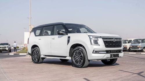 Nissan Patrol SE PLATINUM CITY 2026 Nissan Patrol SE Platinum 3.8L AT Petrol (White-Red) Black Roof (Export Only)