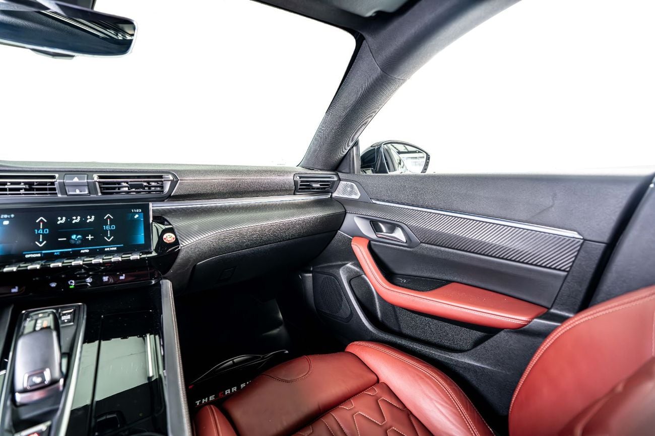 Peugeot 508 GT LINE GCC-1 Owner-Al Nabooda Warranty-Exclusive Leather Sports Seats With White Stitching