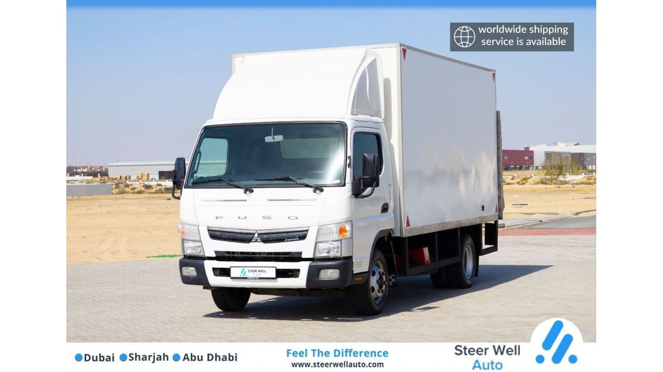 ميتسوبيشي فوسو كانتير 2022 Closed Box with Tail Lift - Short Chassis - Diesel MT - Low Mileage - GCC