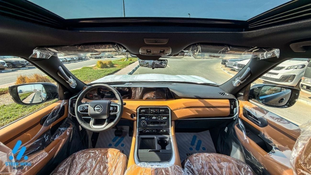 نيسان باترول LE Platinum 3.5L V6 | AWD | 9-Speed AT | 8-Seater Luxury SUV | Tan Interior | Export Only