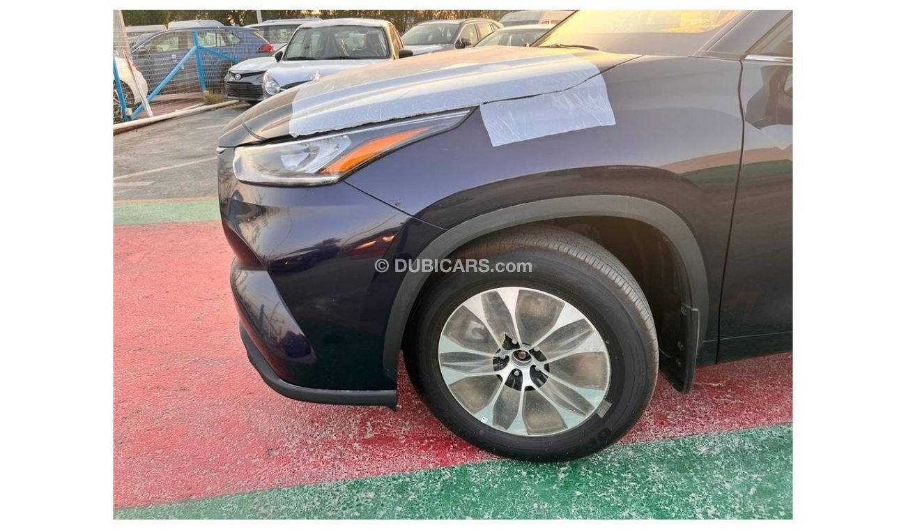 Toyota Highlander GLE Toyota Highlander 2022 Dark Blue Color 2.5L petrol/Hybrid Awd with RADAR