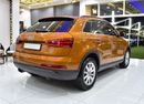 أودي Q3 EXCELLENT DEAL for our Audi Q3 2.0T Quattro ( 2013 Model ) in Orange Color GCC Specs