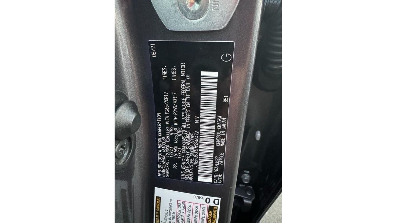 Toyota 4Runner 2021 SR5 PREMIUM SUNROOF 7 SEATS PUSH START US IMPORTED