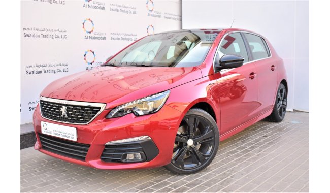 Peugeot 308 AED 1370 PM | 1.6L GT LINE 2020 GCC AGENCY WARRANTY UP TO 2025 OR 100000KM