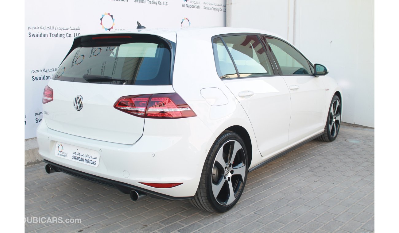 فولكس واجن جولف 2.0L GOLF GTI 4 DOOR 2016 MODEL WITH REAR CAMERA SUNROOF