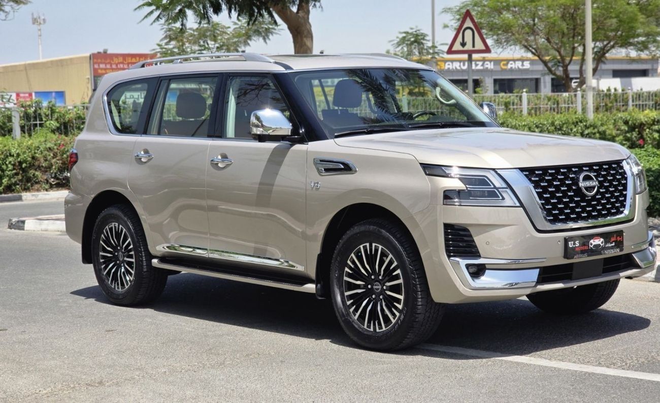 نيسان باترول LE Platinum 5.6L FULL OPTION 2022 GCC LOW MILEAGE WITH AGENCY WARRANTY & SERVICE CONTRACT IN MINT CO