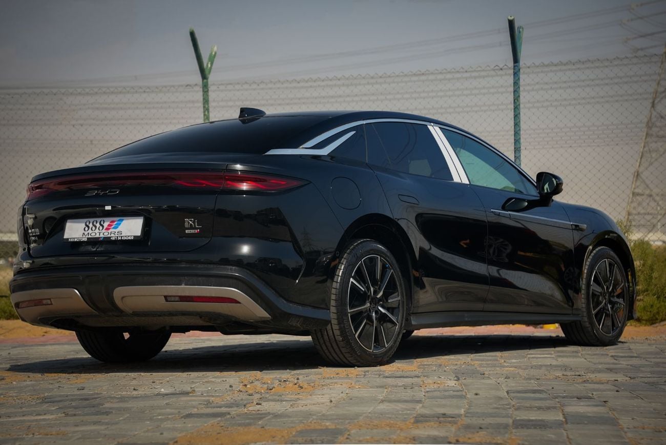 بي واي دي هان 2025 BYD Han L DM-i 200Km Flagship with LiDar Black in Tan 0Km