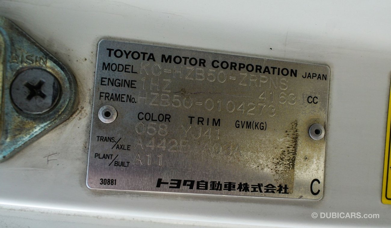 Toyota Coaster Diesel R/H