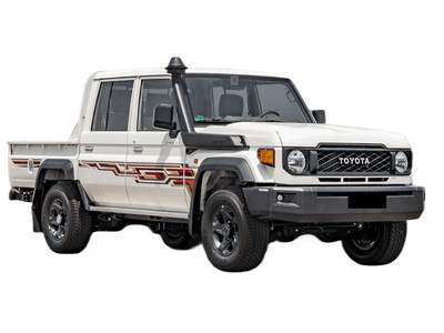 Toyota Land Cruiser Pick Up ECTKWT002 - 2024 Toyota LC79 Double Cab Pick Up - 4.5L Diesel Manual – Full - White  with Beige