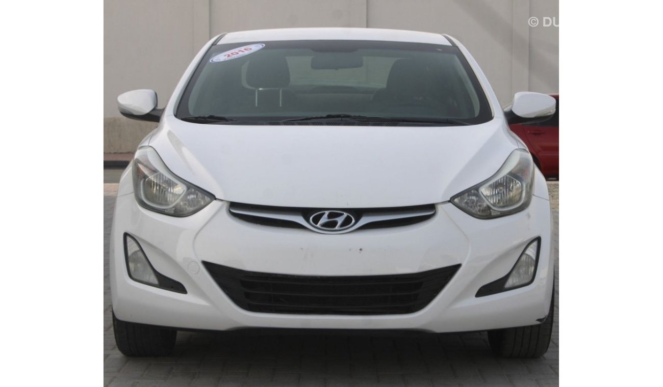 Hyundai Elantra HYUNDAI ELANTRA 2016 WHITE GCC 1.6 EXCELLENT CONDITION WITHOUT ACCIDENT