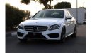 Mercedes-Benz C200 MERCEDES C200 AMG 2015 GCC PANORAMIC ROOF FULL OPTION