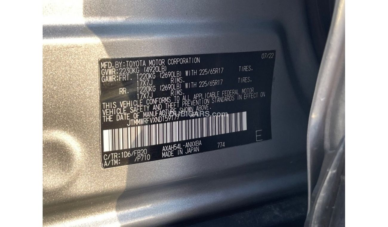 Toyota RAV4 2022 TOYOTA RAV4 LE 4x4 HYBRID IMPORTED FROM USA