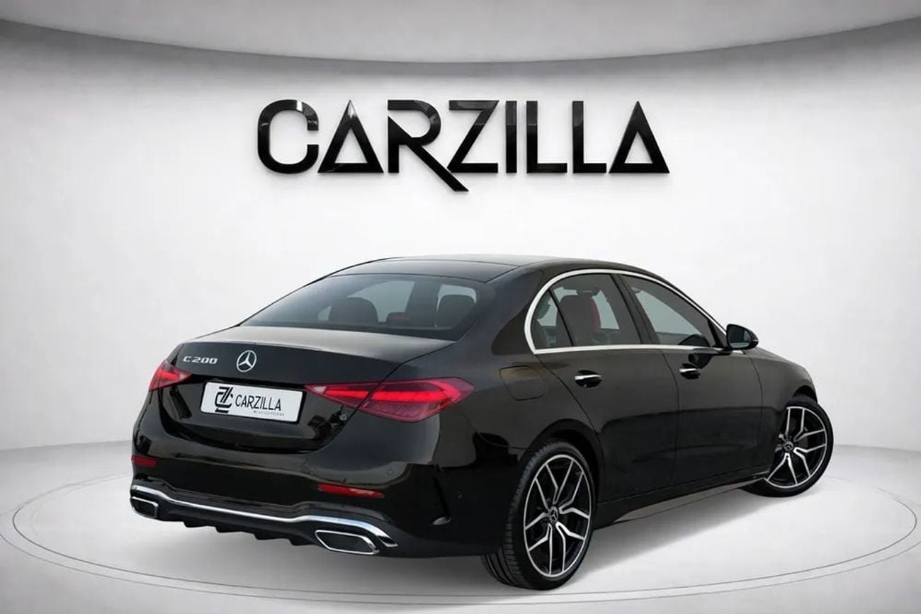 Mercedes Benz C200 Premium 2.0L AED 2,908 P.M l 0% Down Payment l Premium AMG Line l Gargash Warranty t