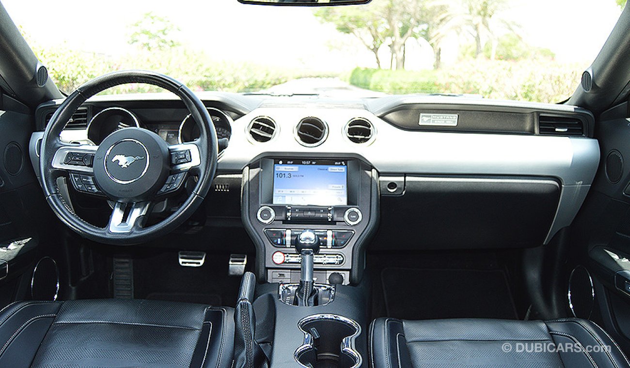 فورد موستانج GT Premium, 5.0 V8 GCC, 435hp, With 3 Years or 100,000km Warranty