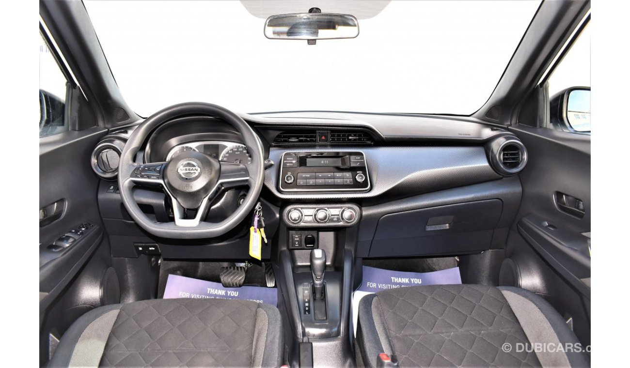 Nissan Kicks AED 1080 PM | 1.6L S GCC DEALER WARRANTY