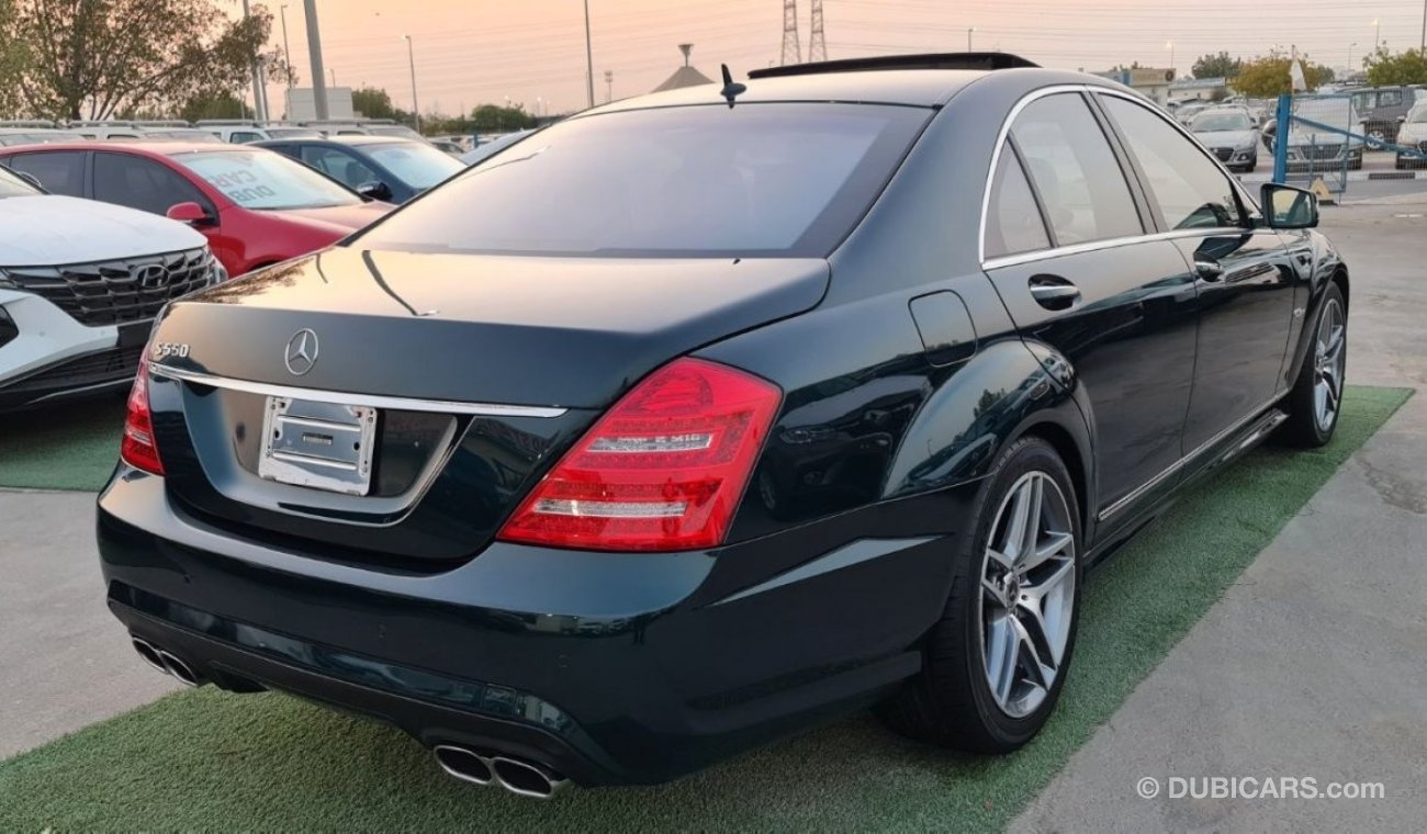 مرسيدس بنز S 550 AMG 2007 model very special motor  The exterior color is Majestic Metallic green, the interior is He