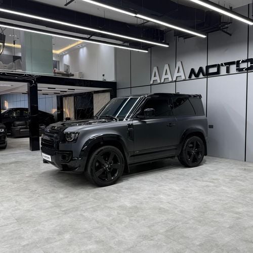 لاند روفر ديفندر 90 X P525 V8 | 5.0L Supercharged | European Specs | 3 Years Warranty & Service | Carpathian Grey