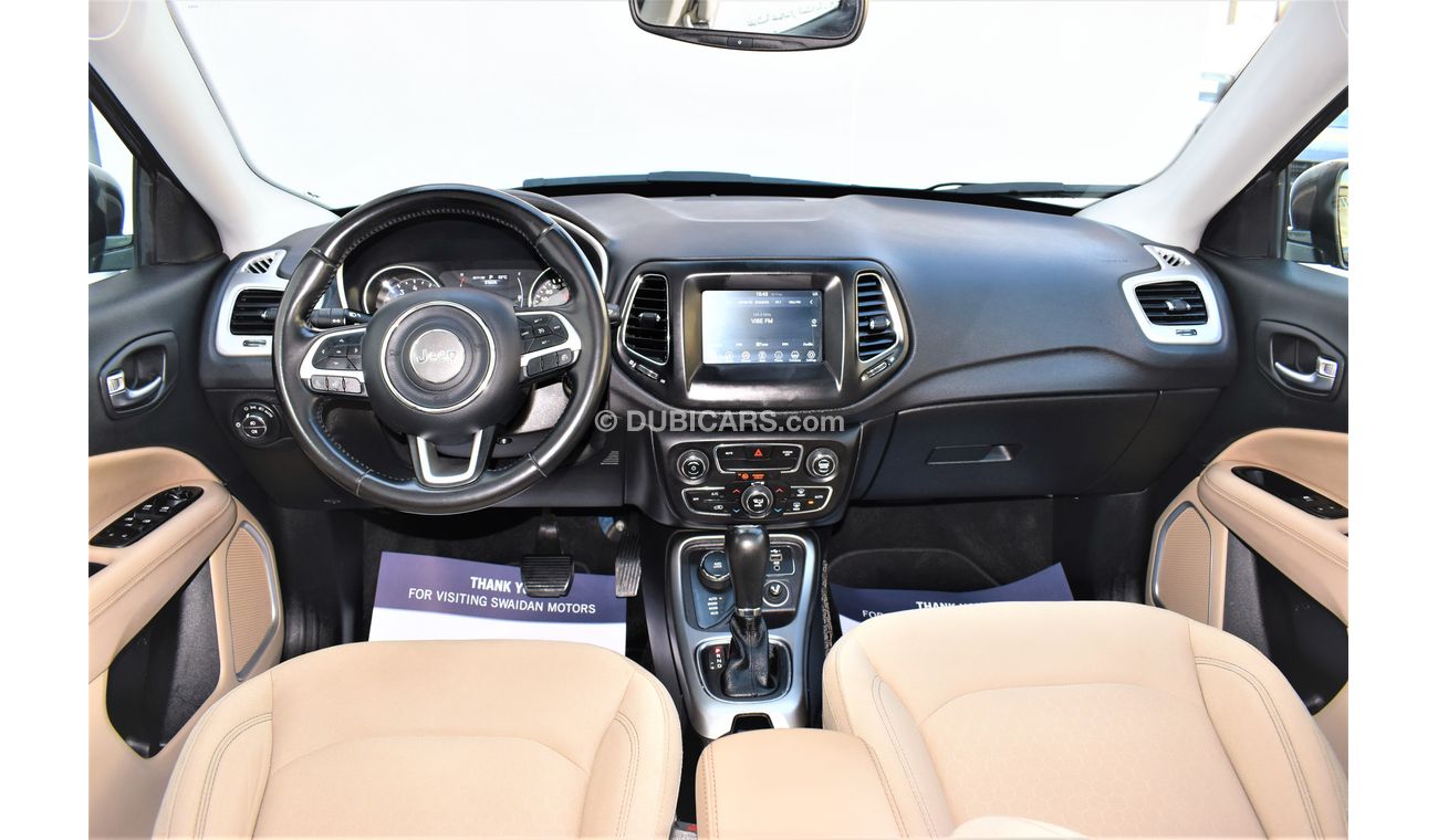 Used Jeep Compass AED 1762 PM 2.4L LONGITUDE 4X4 GCC WARRANTY 2019 for sale in Dubai 556729
