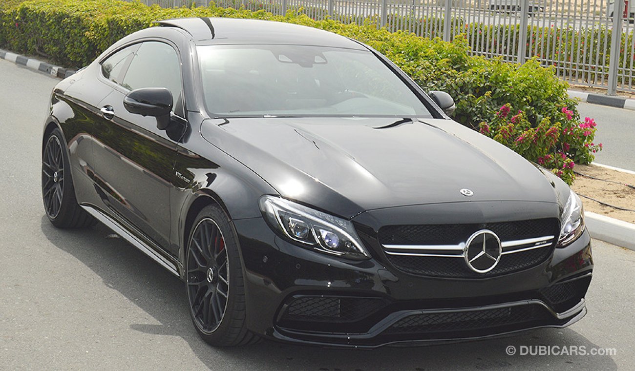 Mercedes-Benz C 63 Coupe AMG S, V8 Biturbo, GCC Specs with 2 Years Unlimited Mileage Warranty