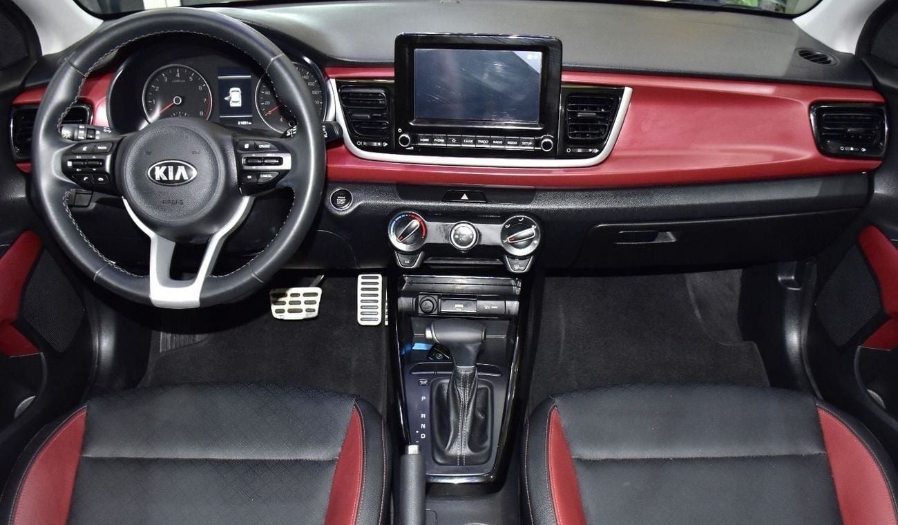 Kia Rio EXCELLENT DEAL for our KIA Rio 1.6L ( 2021 Model ) in Red Color GCC Specs