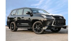 لكزس LX 570 Black Edition 5.7L Petrol with Radar Cruise , Lane Change Assist, Wireless Charging and 4 Zone Auto 