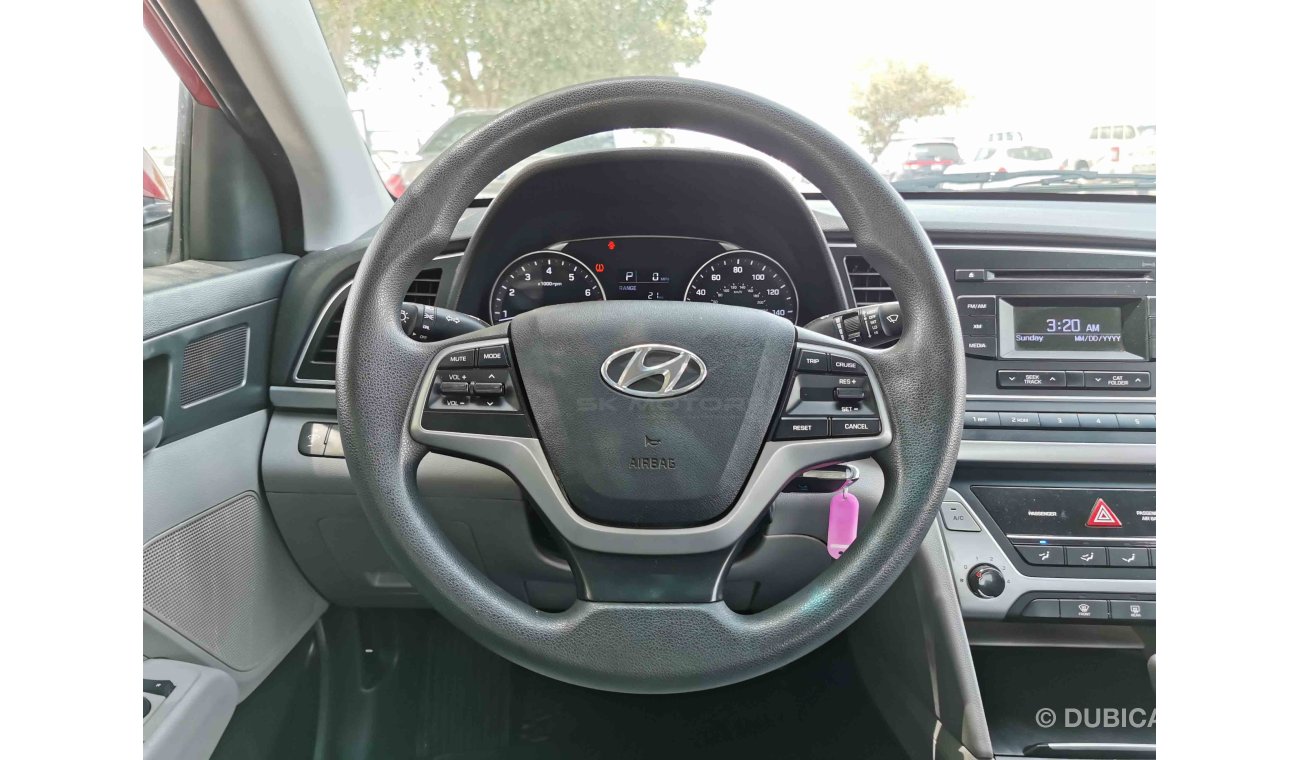 Hyundai Elantra 2.4L, 15" Tyre, DRL LED Headlights, Drive Mode, Headlight Control Switch, Fabric Seats (LOT # 502)