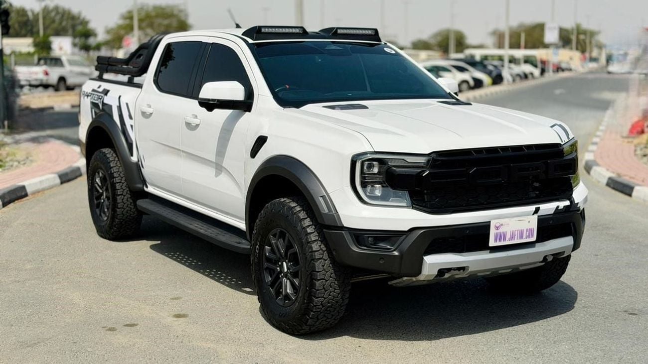 فورد رينجر رابتور 2024 | 3.0L PETROL ENGINE | AT | RHD | 4X4 HEAVY SPORT BAR | TESLA STYLE SCREEN | DIGITAL INSTRUMENT
