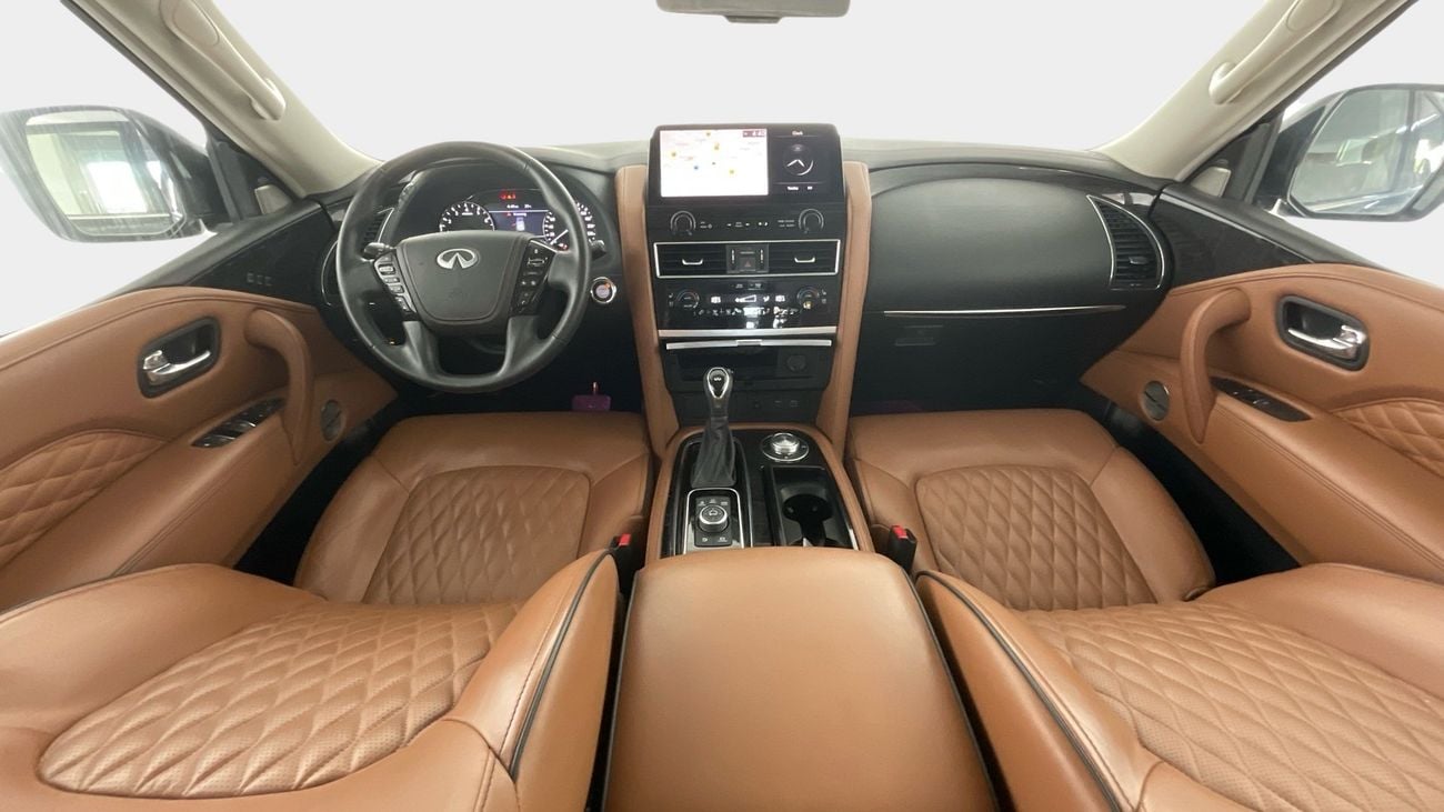 إنفينيتي QX80 LUXE SENSORY PROACTIVE 5.6 SENSORY PRO ACTIVE AUTO 4WD 8 SEATS | شامل الضمان | 0 ﺪﻔﻋﺓ ﺃﻮﻟﻯ