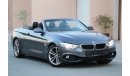 BMW 420i i 2015 GCC under Agency Warranty with Zero Down-Payment.