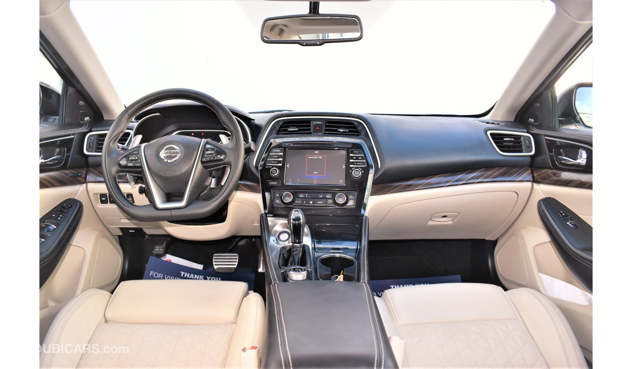 Nissan Maxima 3.5L SR V6 2018 GCC DEALER WARRANTY LEATHER SEAT SUNROOF