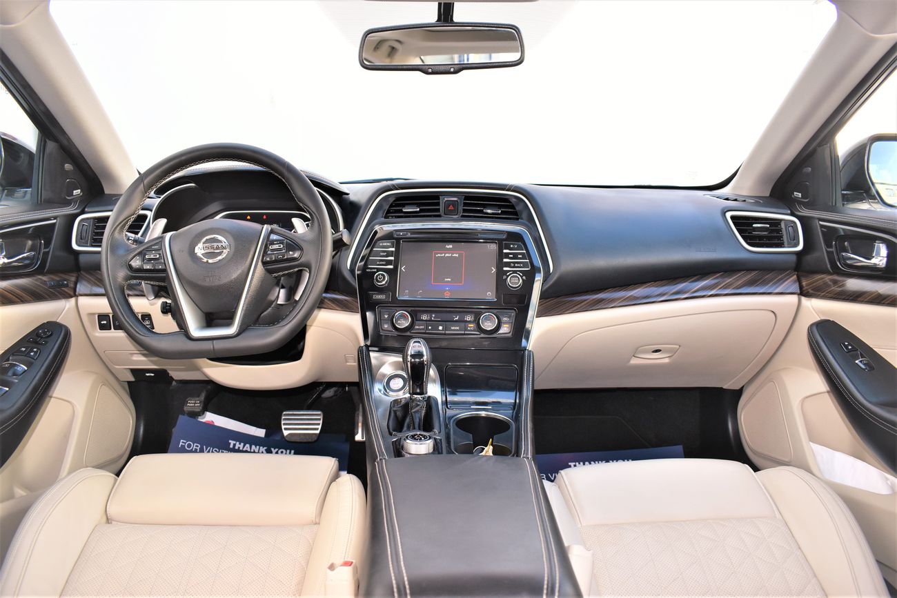 Nissan Maxima 3.5L SR V6 2018 GCC DEALER WARRANTY LEATHER SEAT SUNROOF