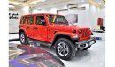 Jeep Wrangler EXCELLENT DEAL for our Jeep Wrangler Unlimited SAHARA ( TRAIL RATED 4x4 ) / 2018 Model / Red Color G