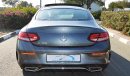 Mercedes-Benz C 300 Coupe 2019, 2.0L I-4 Turbo, GCC, 0km with 3 Years or 100,000km Warranty