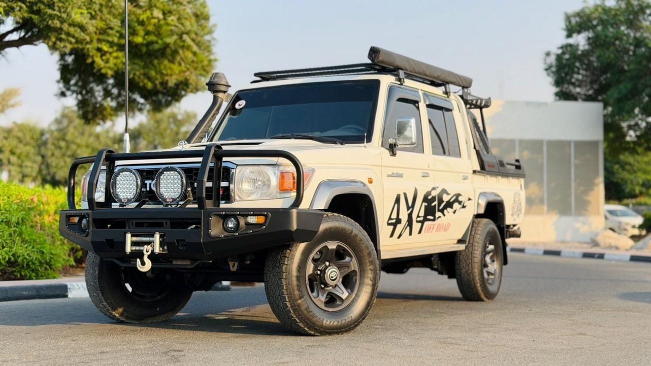 Toyota Land Cruiser Pick Up FULLY OFF-ROAD MODIFIED | DOUBE CABIN | MANUAL TRANSMISSION | SIDE AWNING CAMPING TENT | 4.5L | LHD