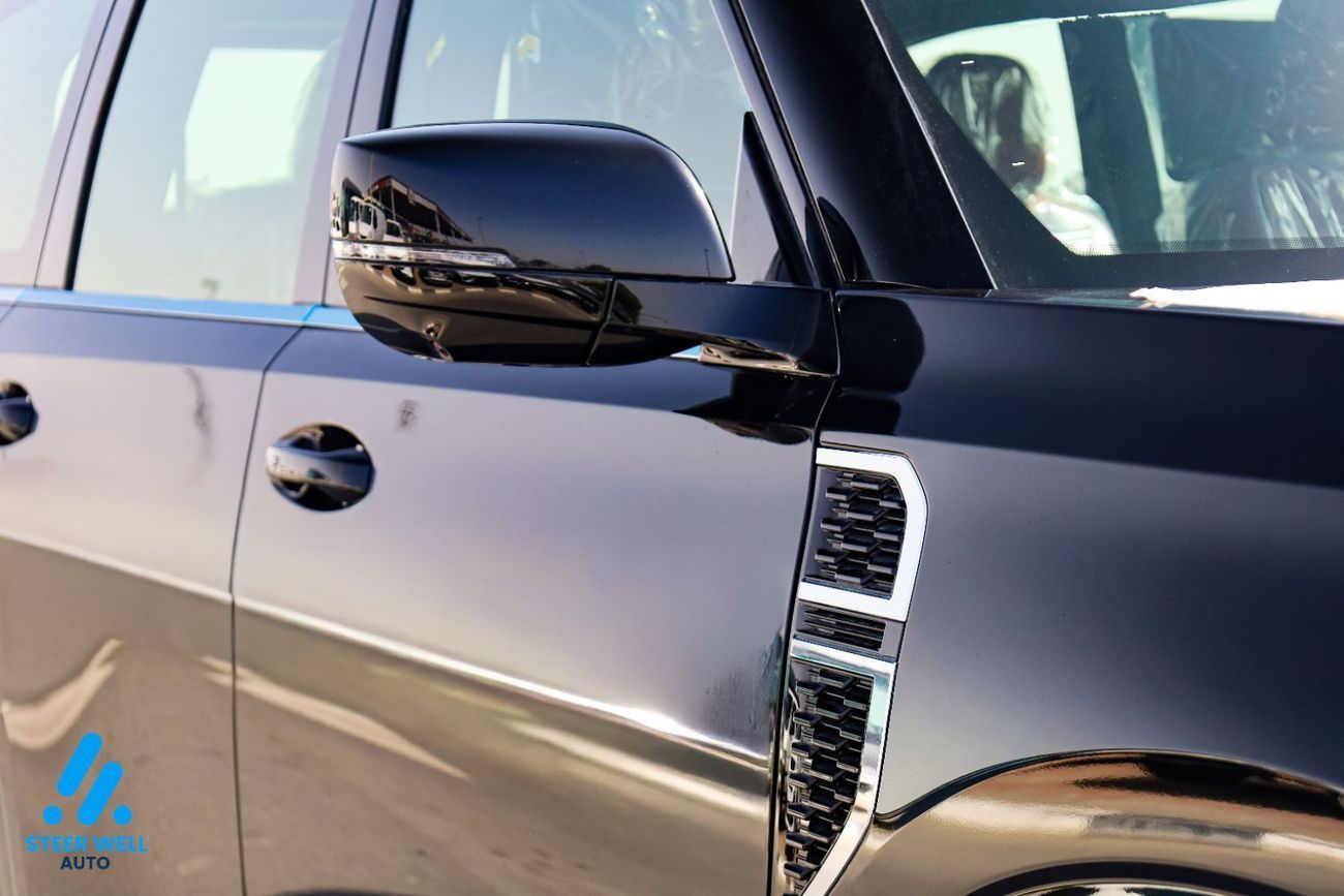 نيسان باترول LE Platinum | GCC | 3.5L V6 | AWD | 9AT | 8-Seater SUV | Height Control | Red Inter | Export only