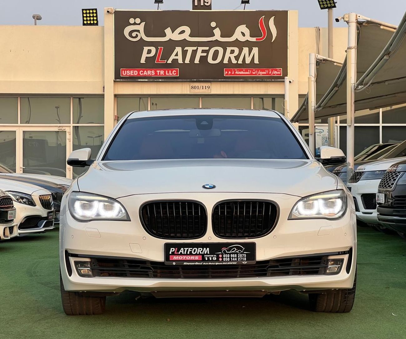 بي أم دبليو 750Li بريستيج بي ام دبليو 750 لارج موديل 2014 مواصفات خليجية صبغ وكالة بدون حوادث