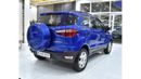 Ford EcoSport EXCELLENT DEAL for our Ford EcoSport ( 2017 Model ) in Blue Color GCC Specs