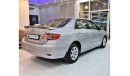 Toyota Corolla UPDATED LAST SERVICE from the AGENCY! Toyota Corolla XLi 1.6L 2011 Model!! in Silver Color! GCC Spec