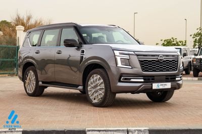 Nissan Patrol 2026 LE Platinum | GCC | 3.5L V6 | AWD | 9AT | Red Interior | Height Control