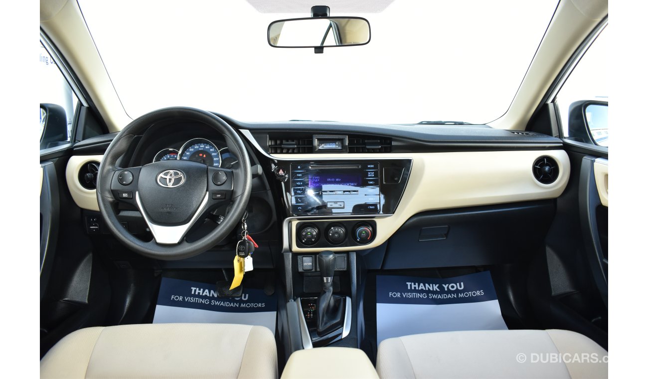 Toyota Corolla 1.6L SE 2018 GCC DEALER WARRANTY