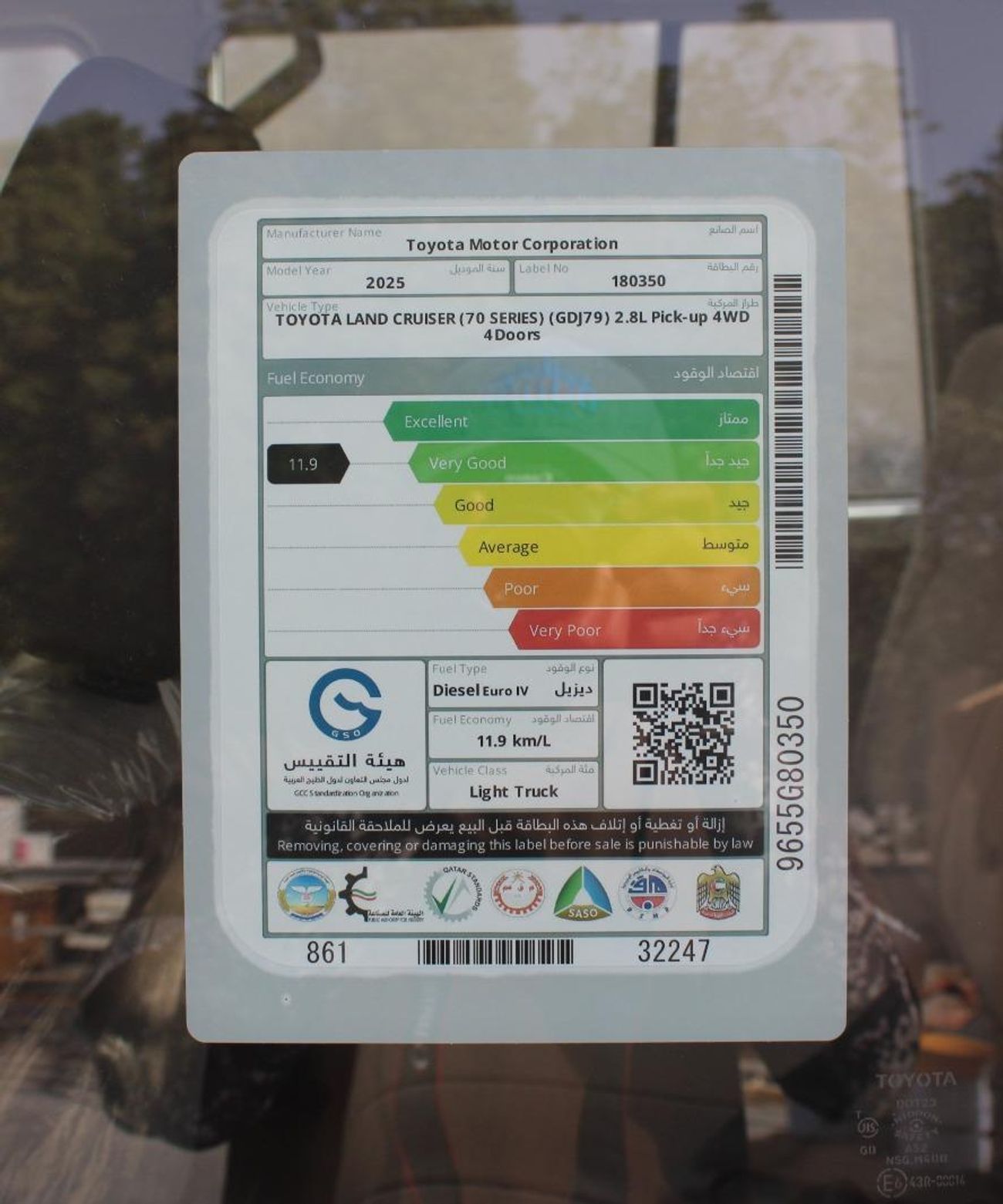 تويوتا لاند كروزر بيك آب LC79 DC 2.8 MT BASIC OPTION 2025 GCC