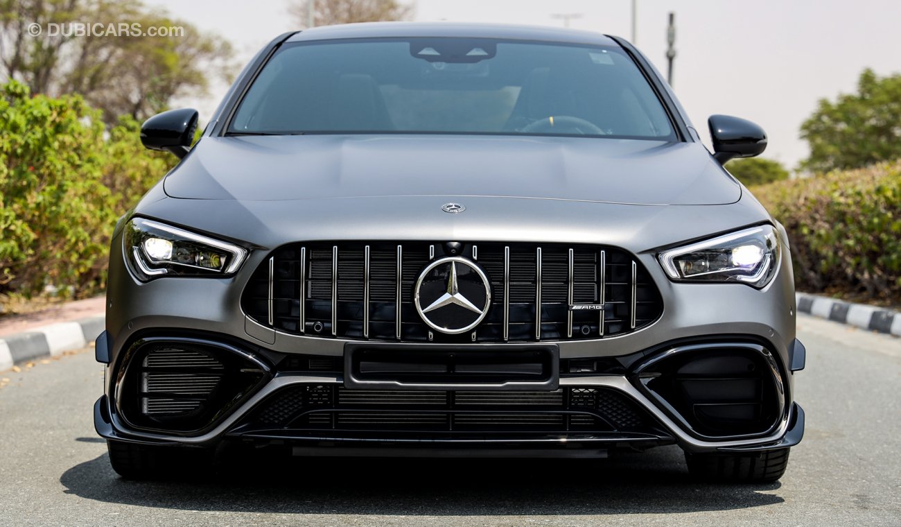 مرسيدس بنز CLA 45 S  AMG 4MATIC ,2020مطابقة للمواصفات الخليجية 0 كم مع ضمان سنتان + 3 سنين صيانة عند EMC