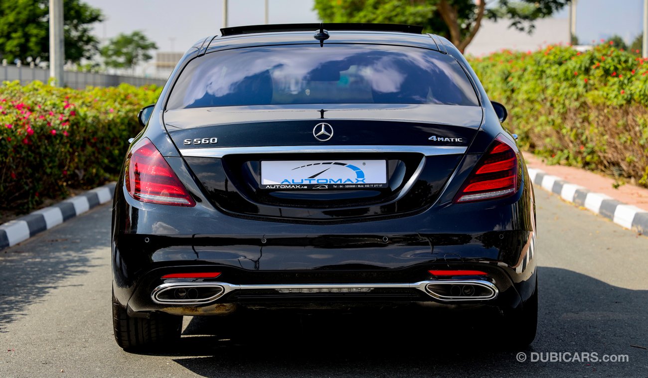 مرسيدس بنز S 560 2018  GCC 0km  W/ 3 Years or 100 K KM warranty