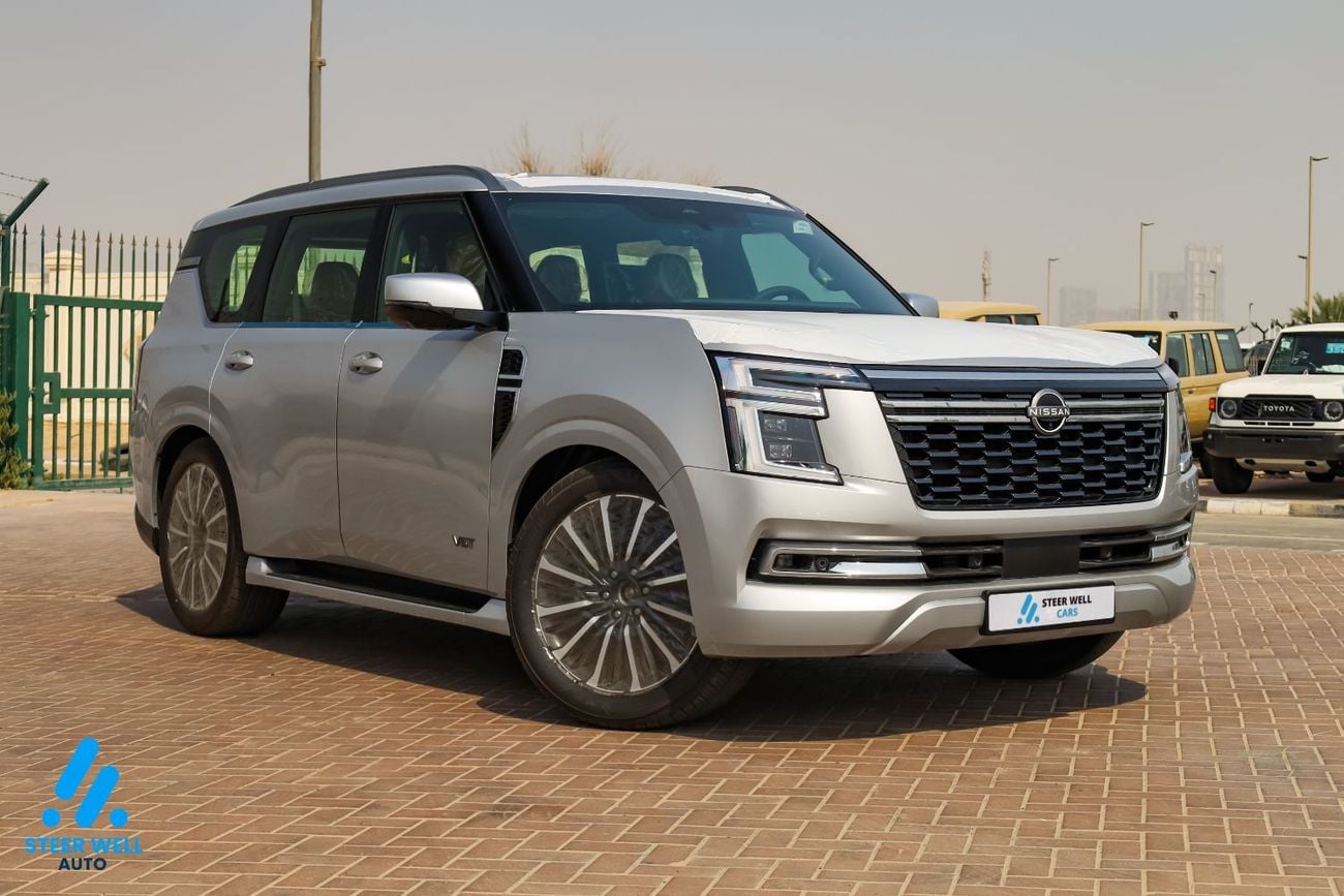 Nissan Patrol LE PLATINUM CITY 2026 GCC 3.5L Twin Turbo V6 | AWD | 9-Speed AT | 8 Seater | Height Contrl | Export Only