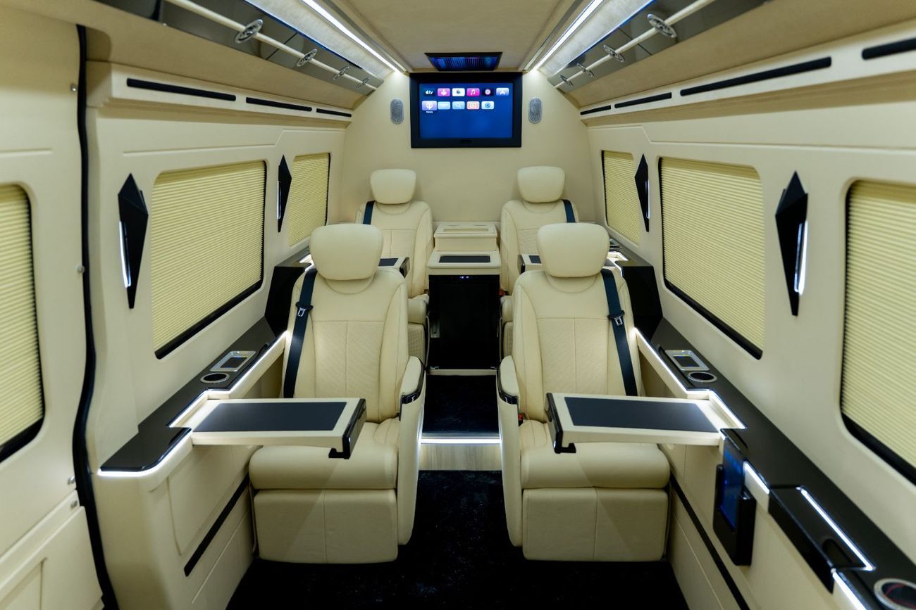 Mercedes Benz Sprinter  Built by Barugzai | 8-Seater VIP Interior | 2 Years Agency Warranty Service Contract