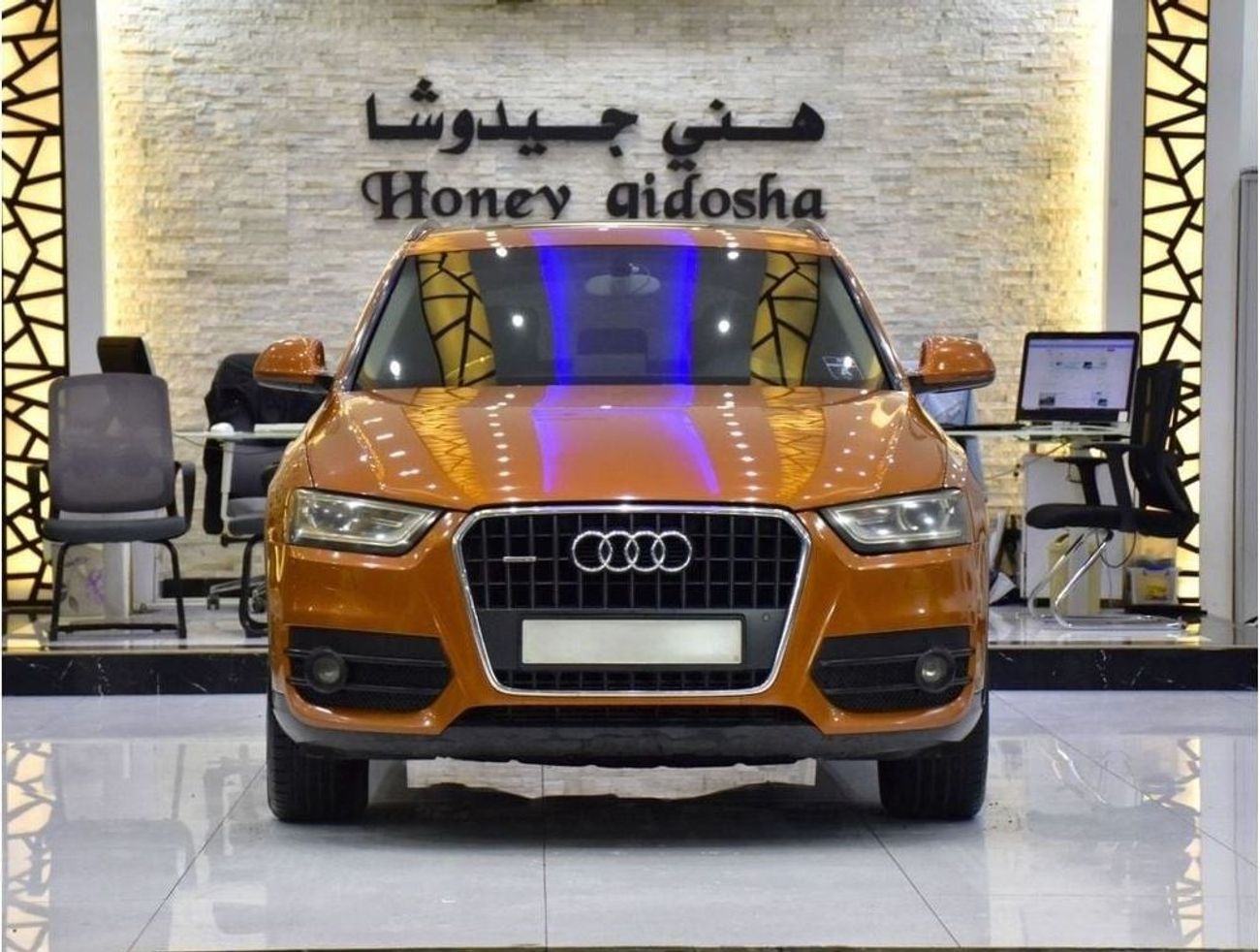 أودي Q3 EXCELLENT DEAL for our Audi Q3 2.0T Quattro ( 2013 Model ) in Orange Color GCC Specs